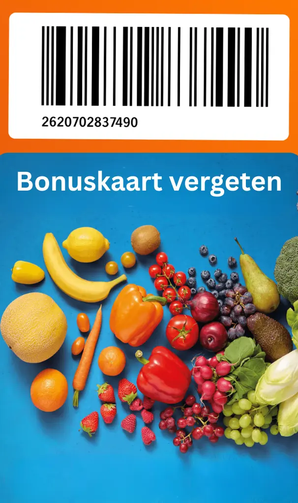 Bonuskaart vergeten